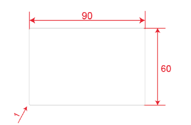 TH133-404 尺寸图 90x60mm